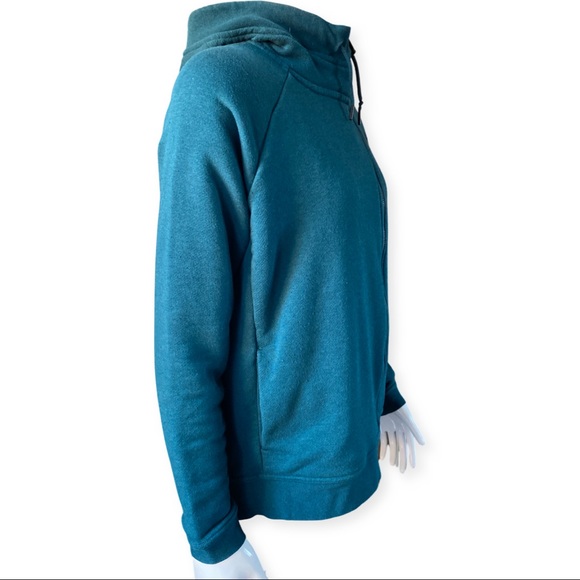 NIKE Dark Green Zip Up Hooded Sweater - Picture 3 of 12